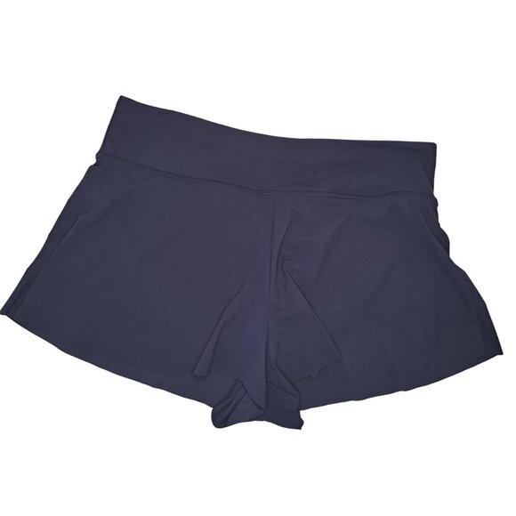 Athleta Navy Blue Shorts Bathing Suit Bottom Size Large - Picture 1 of 5